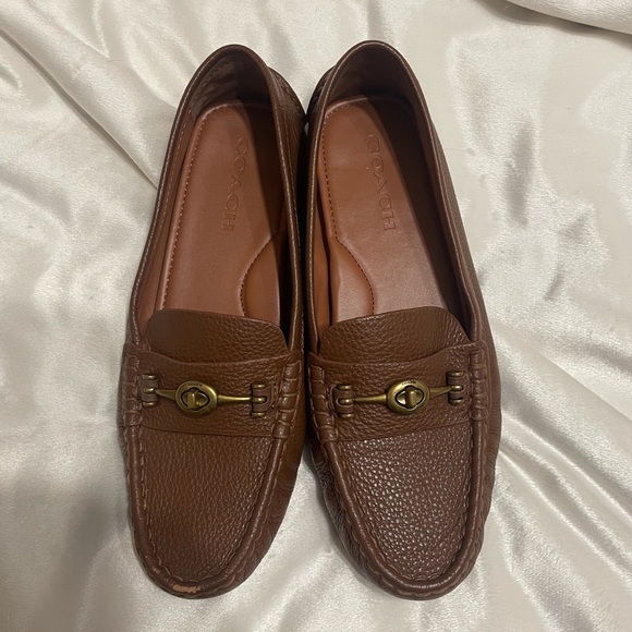 Coach Shoes - Coach Crosby Driver Turlock Flats Loafers in Tan Brown